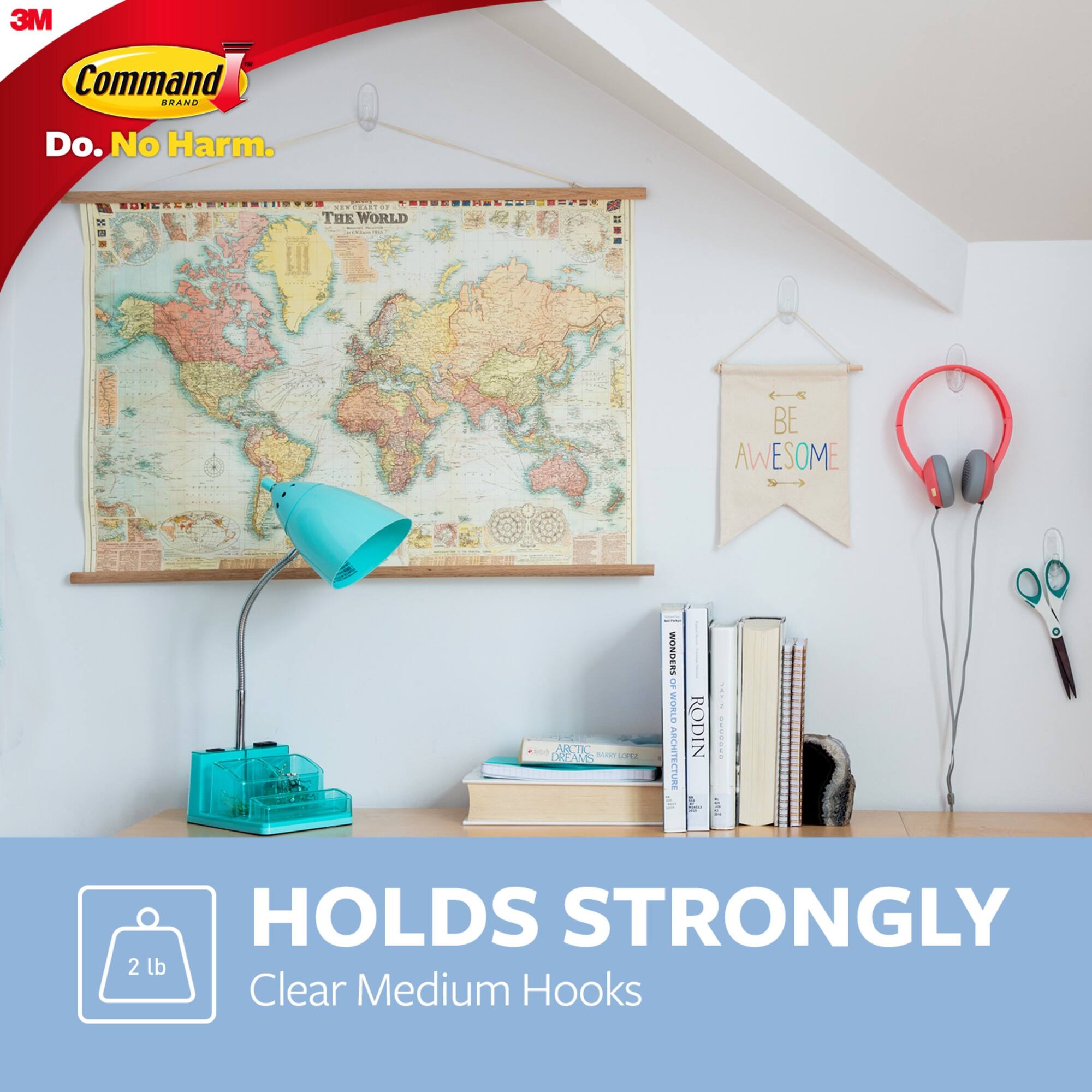 Command™ Outdoor Clear Medium Window Hooks Value Pack